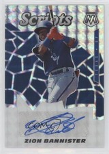 2021 Panini Mosaic Scripts Zion Bannister #SCR-ZB Auto 0s4r