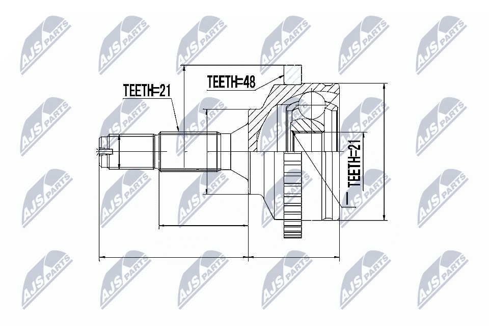 Fits NTY NPZ-PE-017 OUTER CV JOINT ⭐UK Stock⭐ - Image 13