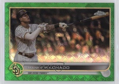 2022 Topps Chrome Logofractor Edition Green Refractor 49/99 Manny Machado 0e4z