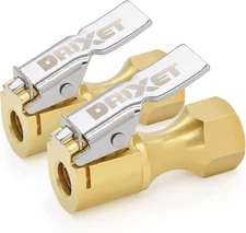 Air Chuck, Closed Flow Heavy-Duty Locking Tire Air Chuck, With Quick Connect,