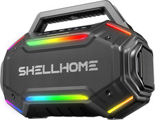 Bluetooth 6.0 Speakers Outdoor, 80W Peak Loud Speaker with Bass, 30H Playtime,