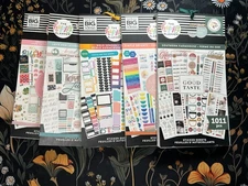 LOT of 5 Happy Planner NEW Sticker Books