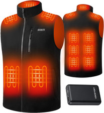 Heated Vest for Men with 16000Mah 7.4V Battery Pack Included, Fleece Warming Men
