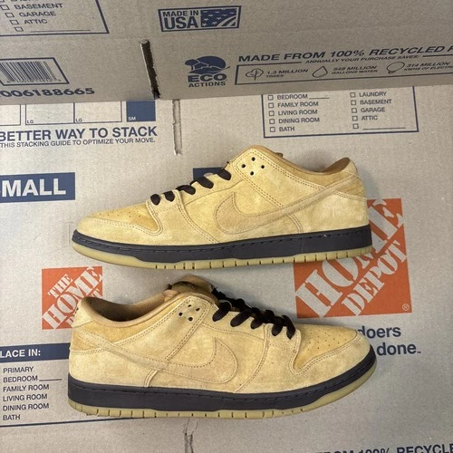 Nike SB Dunk Low Pro Wheat Mocha BQ6817-204 Men’s US Size 13 worn once 