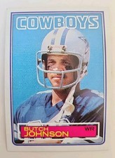 1983 Topps Football Card 48 Butch Johnson Dallas Cowboys