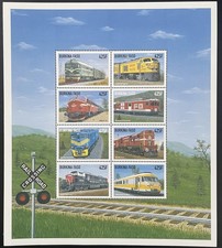 Burkina Faso 1998 YT B1107-1114 trains locomotives chemins de fer