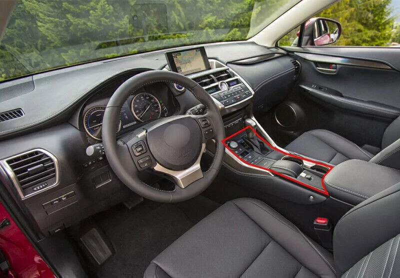 Cuadro de 4 piezas de vidrio de fibra de carbono ABS para Lexus NX 200t 300h 15-2021 Foto 4 de 4