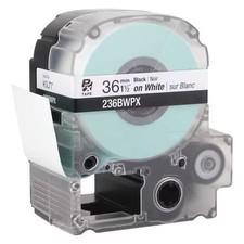 Epson 236Bwpx Label Cartridge, Black On White, Labels/Roll: Continuous