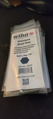 Wiha 36976 Ball End Hex L-Key 1/8'' **LOT of 2**