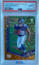 2018 Panini Donruss elite Saquon Barkley orange PSA 10  
