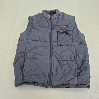 Lord Anthony Gilet Medium Blue Mens Padded Full Zip Sleeveless Mock Neck Jacket