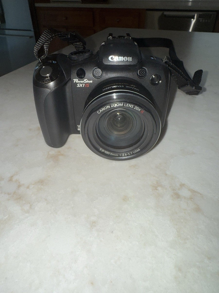 Canon PowerShot SX1 IS 10.0MP Digital Camera - Black for