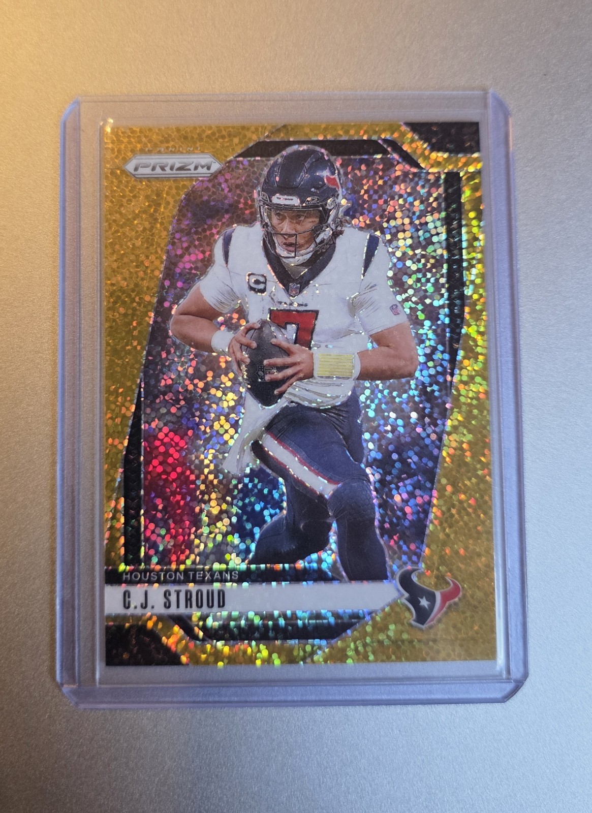 2024 Panini Prizm C.J. Stroud #111 Gold Sparkle /24