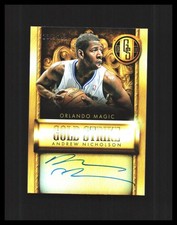 2013-14 Andrew Nicholson Auto Gold Standard Gold Strike /299 #46 Orlando Magic