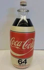 Coca-Cola 64oz Glass Bottle Full w/ Cap Styrofoam Label 2 Qt Vintage 1970's