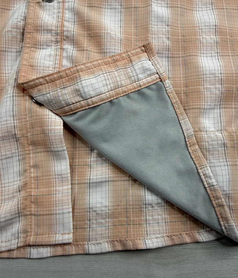 Simms Fishing Big Sky SS Shirt Pearl Snap UPF 50 Orange Fishing Shirt Mens M NWT - Image 2 of 4