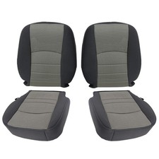 SecosAutoparts Driver  Passenger Side Bottom  Top Lean Back Cloth Seat Cove...