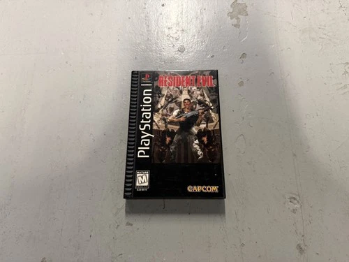 RESIDENT EVIL LONGBOX, PS1, PLAYSTATION, COMPLETE IN BOX