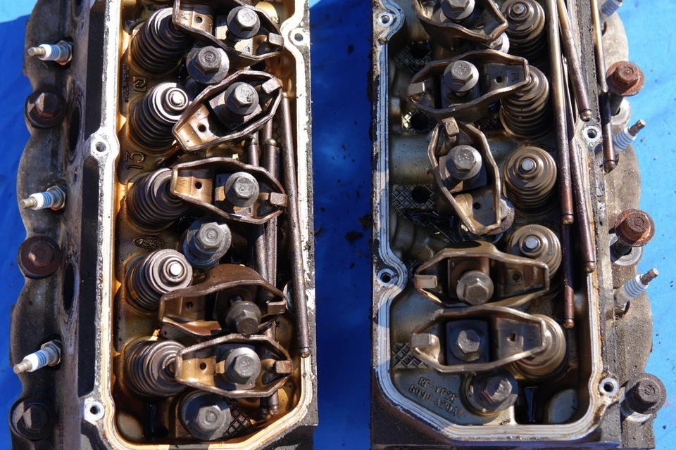 Ford Mustang V6 1999-2004 3,8 L cabezales de motor lado conductor y pasajero OEM 130-140 K Foto 3 de 4