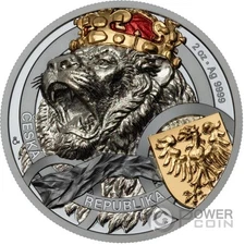 CZECH LION Bullion 2 Oz Silver Coin 5$ Niue 2025