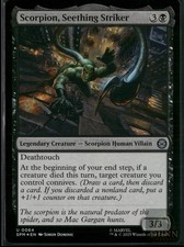 SCORPION, SEETHING STRIKER 64 UC MAGIC: THE GATHERING FOIL NM/M