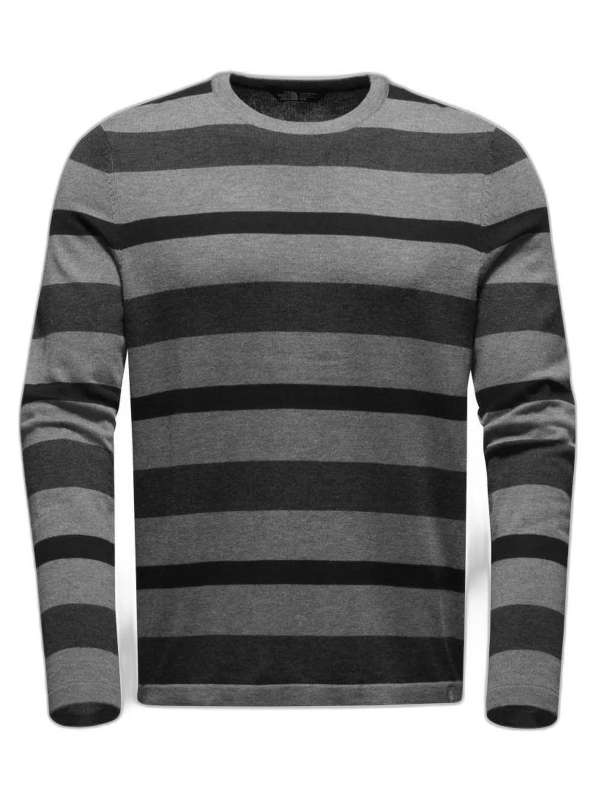 The North Face Mens XXL Thermowool Merino Blend Crew Shirt Striped Base Layer