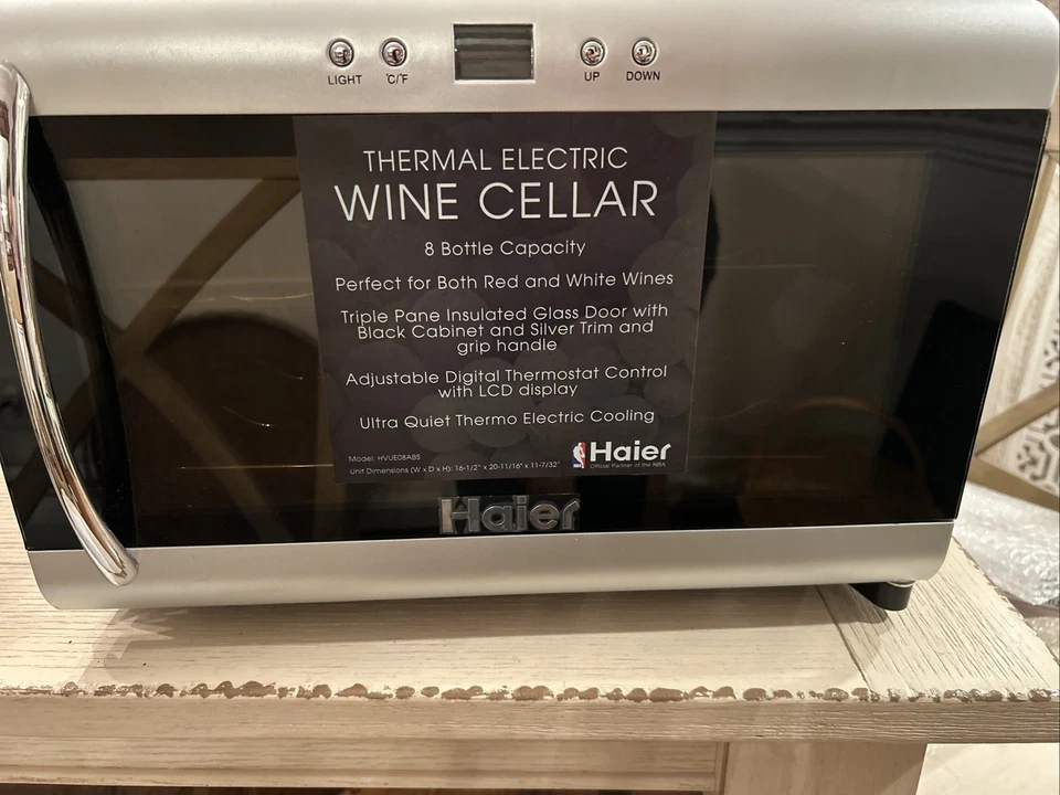 Encimera bodega eléctrica térmica Haier ¡NUEVA! 8 botellas de vino tinto/blanco Foto 2 de 4