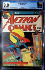 Action Comics #23 (1938) CGC 3.0 *1st app of LEX LUTHOR! 1st Daily Planet!*