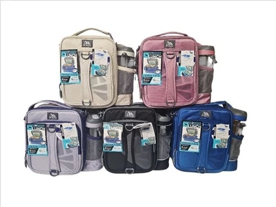 Arctic Zone Pro Expandable Lunch Bag, w/ Food Containers & Bottle (CHOOSE COLOR)