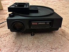 Kodak Carousel 750 35mm Slide Projector Black w/ Stack Loader Box 2.8x