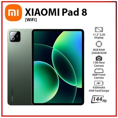 (New) Xiaomi Pad 8 Wi-Fi 8GB+256GB GREEN Octa Core Global Ver. Android PC Tablet