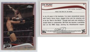 2014 Topps Chrome WWE Refractor CM Punk #12