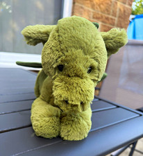 Jellycat Monty Dragon Green BNWT Plush Soft Toy rare retired MONT2D