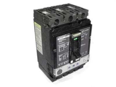 SQUARE D HDL36060U31X U 60A 600V 3 USED LINE/LOAD LUGS LI FUNCTIONS 3.2 TRIP UNI
