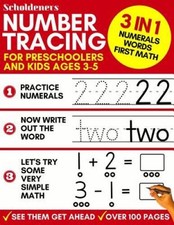 Number Tracing for Preschoolers and Kids Ages 3-5: 3-In-1 Book to Master - GOOD