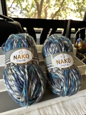 Nako Pop Mix Wool Acrylic Yarn 2x100g 86596