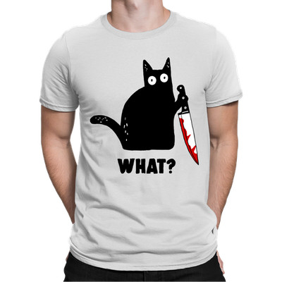 Katze What Blut - Halloween Kostüm Herren T-Shirt