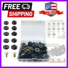 Comprehensive 48 PCS Faucet Washer Assortment - Durable Rubber Brass Screws