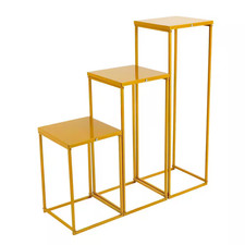 Different Height Metal Wedding Road Guide Tabletop Flower Stand 3-Piece