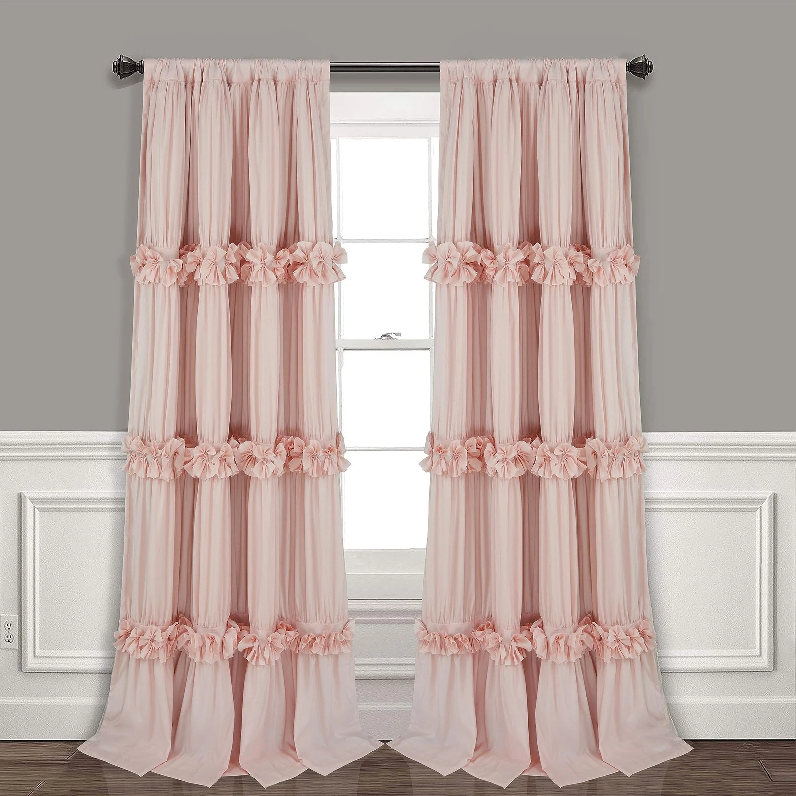 Thermal Insulated Blackout Window Curtains, 54" W x 84" L x 2 Panels, Boho Ru...