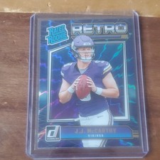 2024 Panini Donruss Rated Rookie Retro J.J. McCarthy #2 Minnesota Vikings