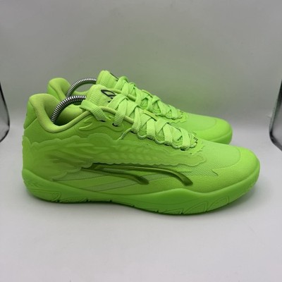 Puma Stewie 3 Team Basketball Green Glare Galactic Sneakers Men s 9.5 Women's 11