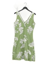 Wrap Tank Midi Dress L in Green