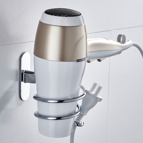 Hair Dryer Storage Dryer Cabinet Dryer Holder Wall Mount Curling Wand Holder