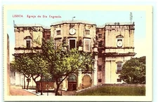 S03-6237, LISBOA, PORTUGAL, EGREJA DE STA ENGRACIA, ANTIQUE POSTCARD