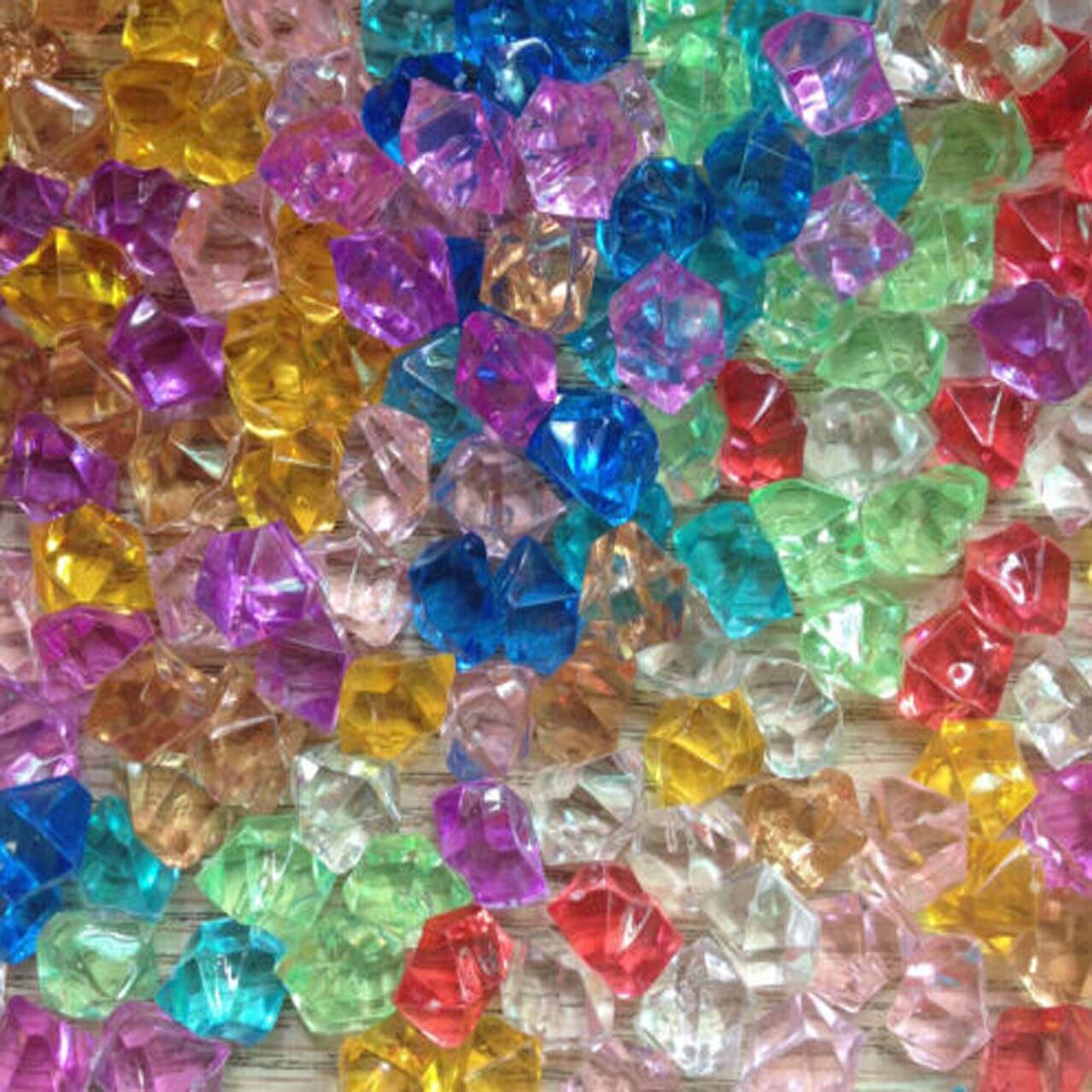 150pc Acrylic Crystal Ice Rock Stones Aquarium Vase Gems Table Decor