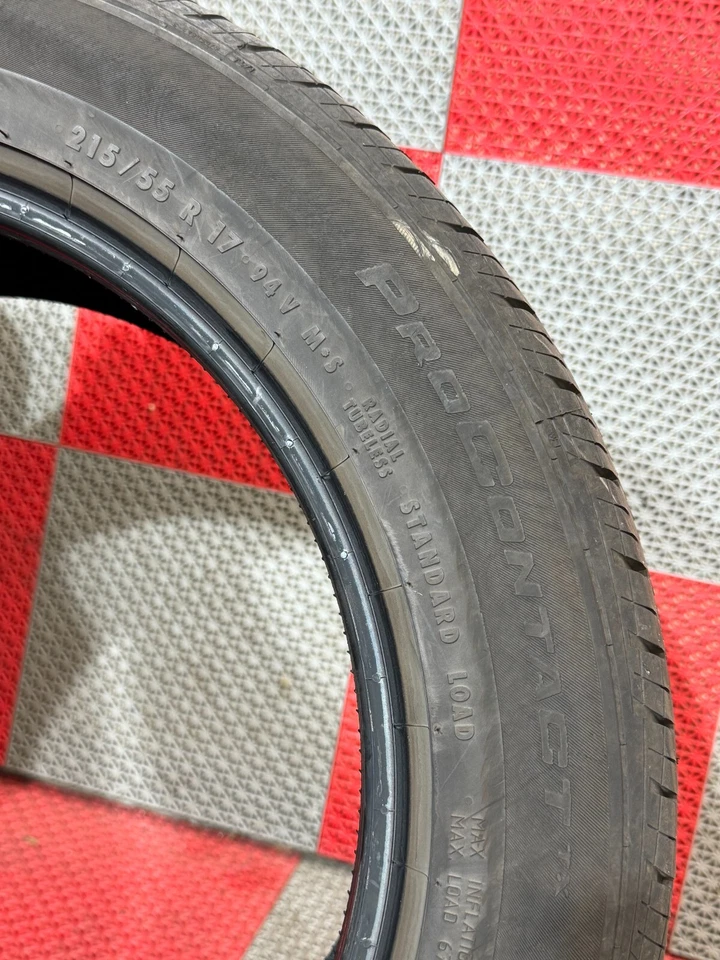 Pneus 2x 215/55 R17 Continental ProContact TX 7-8/32 banda de rodagem 215/55/17 - Imagem 3 de 4