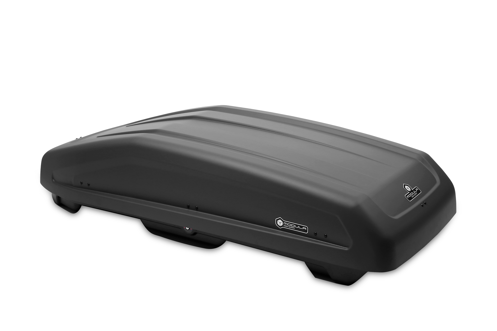 MODULA Box Portatutto Tetto Auto Evo 470 Grigio Goffrato Opaco 185X90X42,6 CM