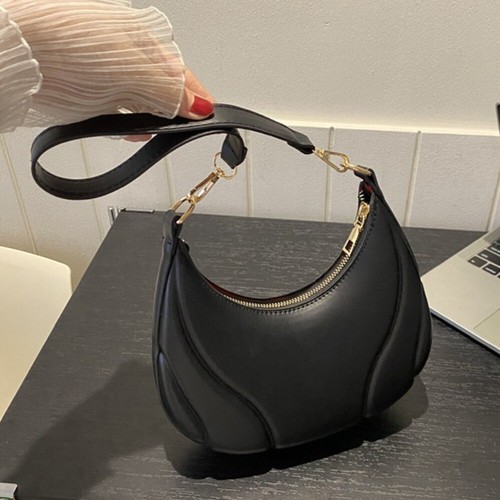 Solid Color Handbags Maillard-Style Shoulder Bag Elegant Women Bag for Girls - Picture 12 of 18
