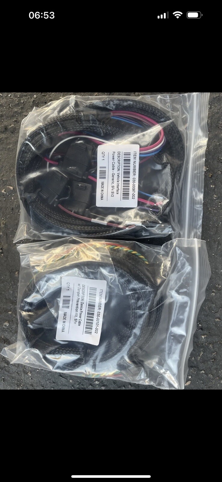 LYTX DRIVECAM ERSF300 Sf64 Sf200 Sf1 Power Cables Install Kit Camera